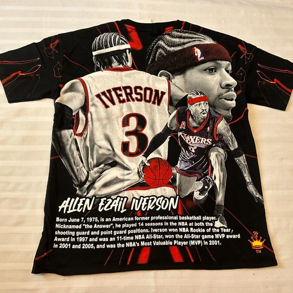 ALLEN IVERSON SHIRT SIZE LARGE - Picture 2 of 4